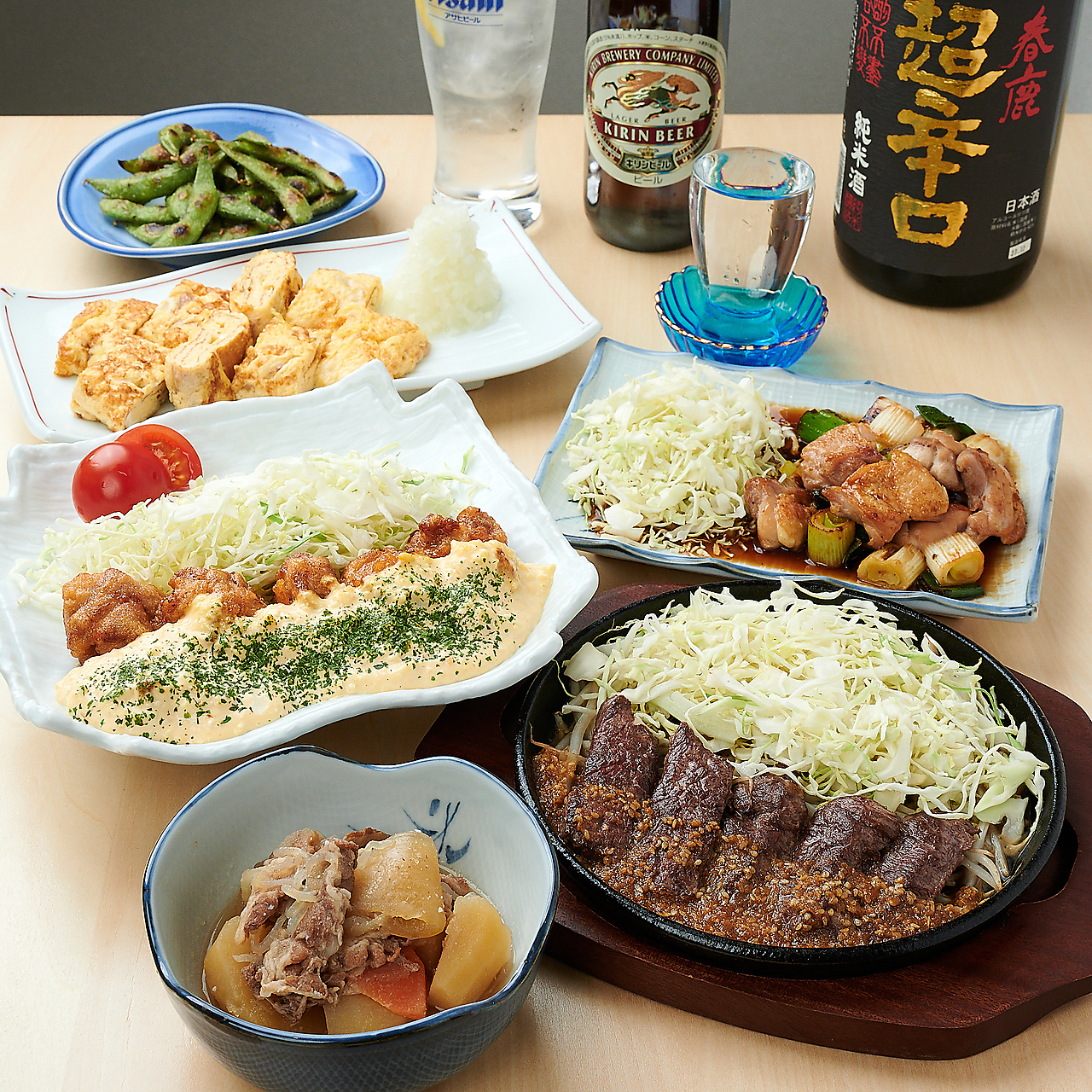 こだわり料理と日本酒